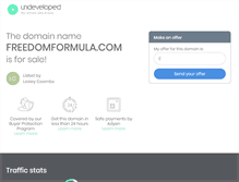 Tablet Screenshot of freedomformula.com